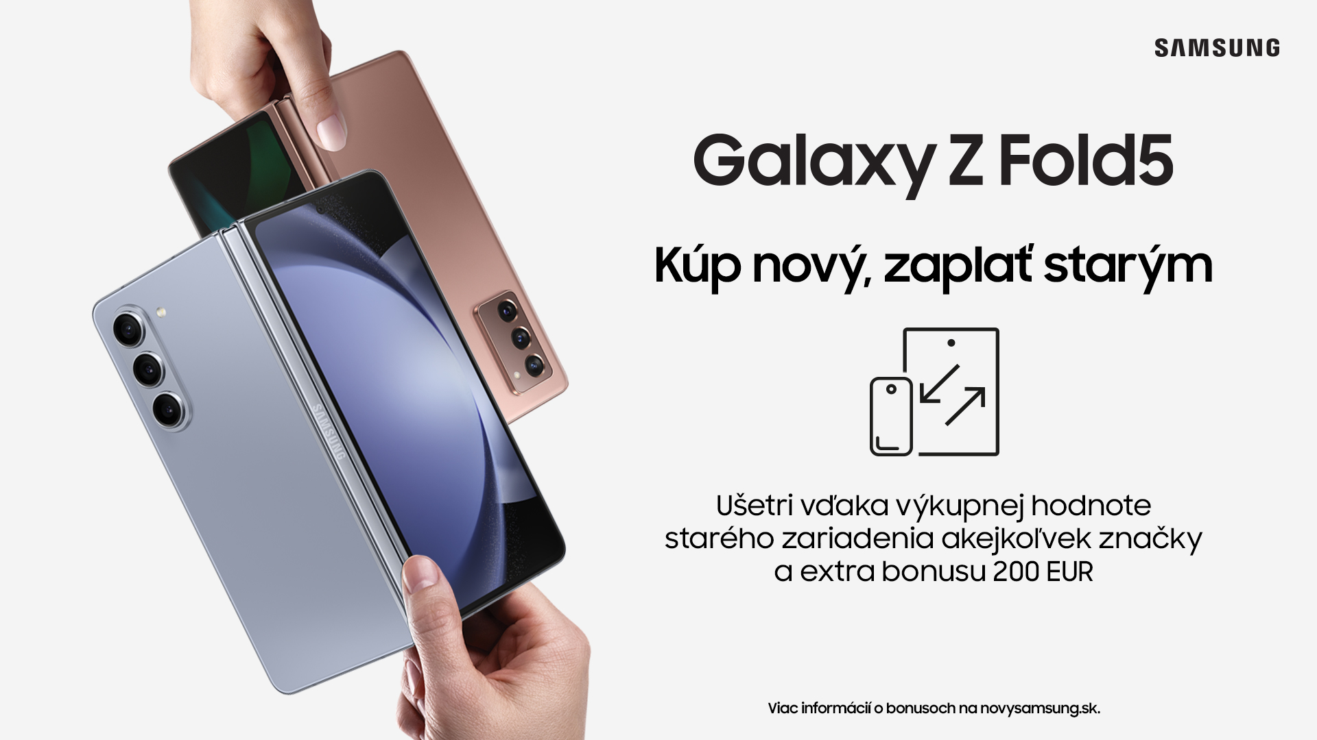Vymeňte starý telefón za nový Galaxy Z Fold5/Z Flip5