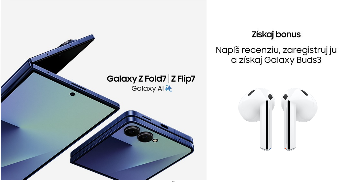 Napíš recenziu na novinky Samsung Galaxy Z Fold7/ Z Flip7/ Z Flip 7 FE a získaj bonus